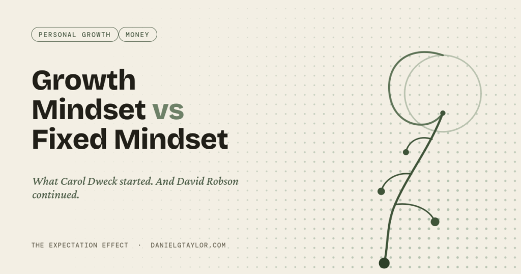 Growth Mindset vs Fixed Mindset: What Carol Dweck Started and David Robson Took Further